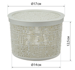 Коробка БЯЗЬ 2л с крышкой круглая D=17см М 2328