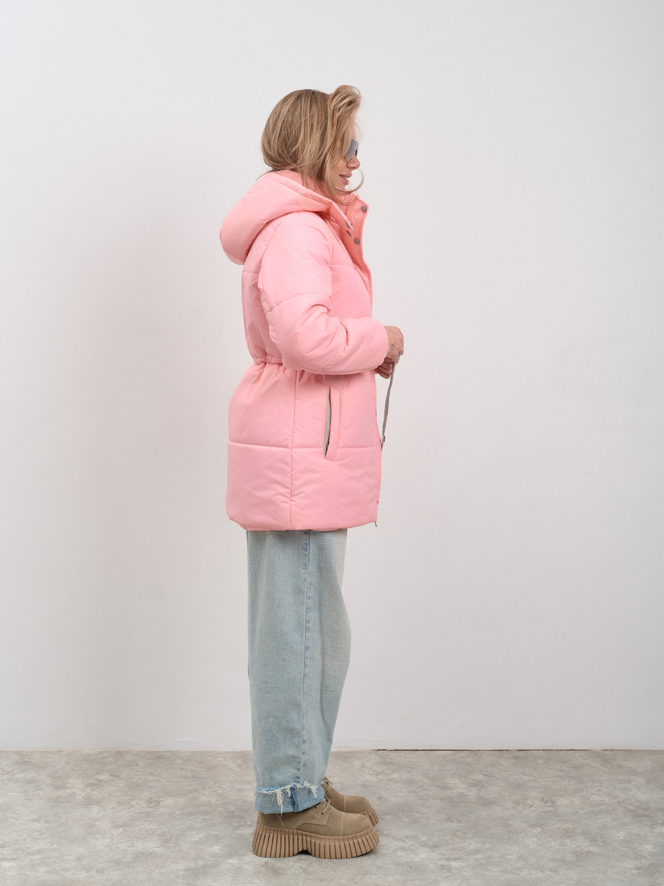 Парка женская демисезонная "Воздух" розовый