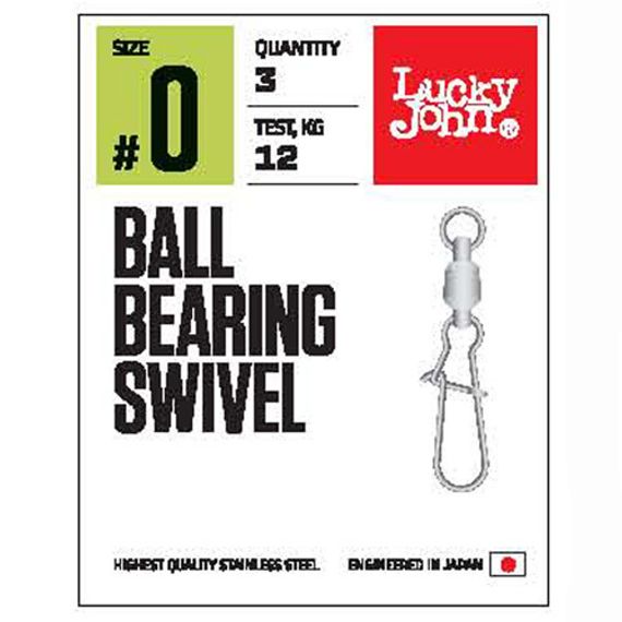 Вертлюги c застеж. и подш. LJ Pro Series BALL BEARING SWIVEL 004 3шт.