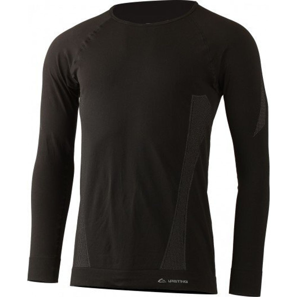Футболка  мужская MAL/ дл. рукав/ синтетика/ черный/ XXL-XXXL, MAL-9080XXLXXXL