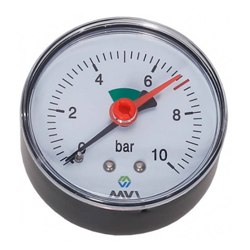 Манометр аксиальный MVI, до 10 бар, D63 мм, подключение G1/4