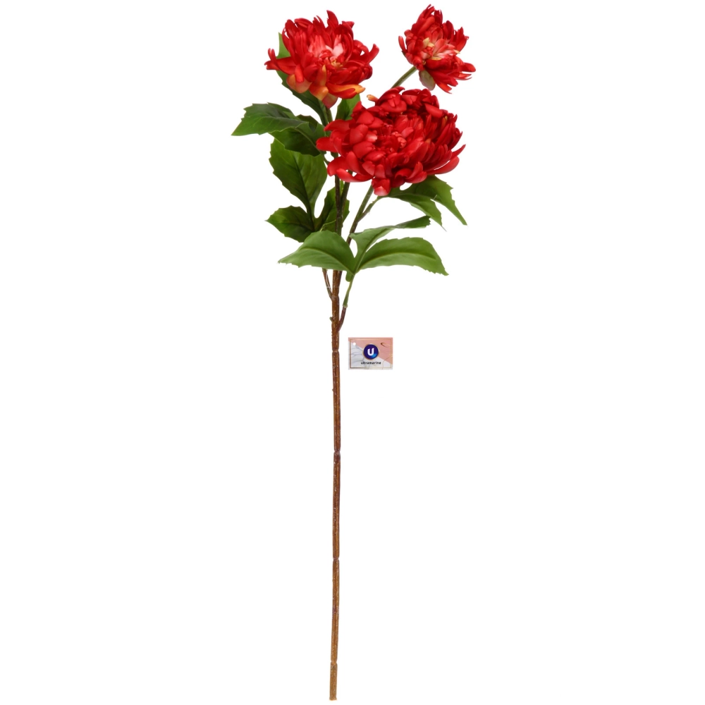 Цветок искусственный «Natur» 67см Пион красный
