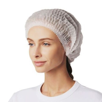 Медицинская шапочка Шарлотта SMZ с 2-ой резинкой (белая) 12г/м2