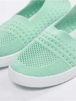 Мокасины летние текстильные