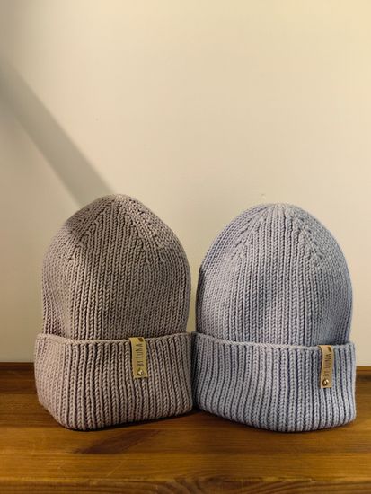 Шапка LuNa Св.серый hand made 100% меринос