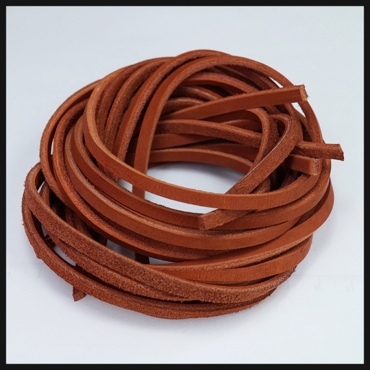 Шнур кожаный - коричневый