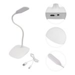 Светильник настольный Click 4Вт, LED, 4000К, диммируемый 3 ступени, заряжаемый, на основании, белый