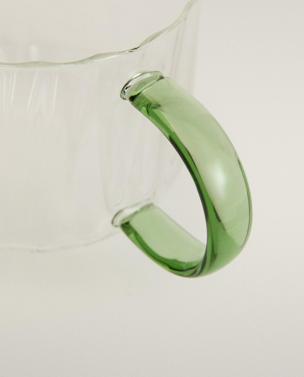 Zara Home чашка из боросиликатного стекла, цвет зелёный, 12.5 см