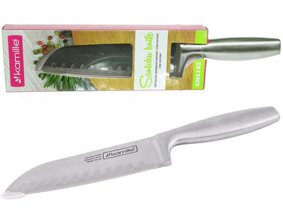 Нож поварской лез 16см рук 13см Сантоку Kamille 5142 (1)