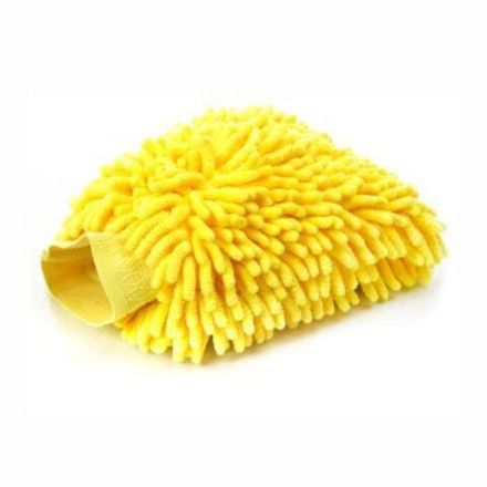 Рукавица для ухода за а/м "Kolibriya" Splend-7 с волок.из Микрофибры ЖЁЛТАЯ (1/100)