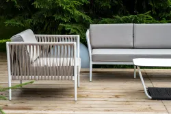 "Касабланка" лаунж-зона плетеная из роупа 5-местная, цвет бежевый