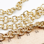 Цепочка, цвет золото, размер звена 8 мм, цена за отрезок 50 см