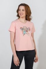 Фуфайка (футболка) женская Ассорти-2 Виотекс ПЕРСИК. БАБОЧКА