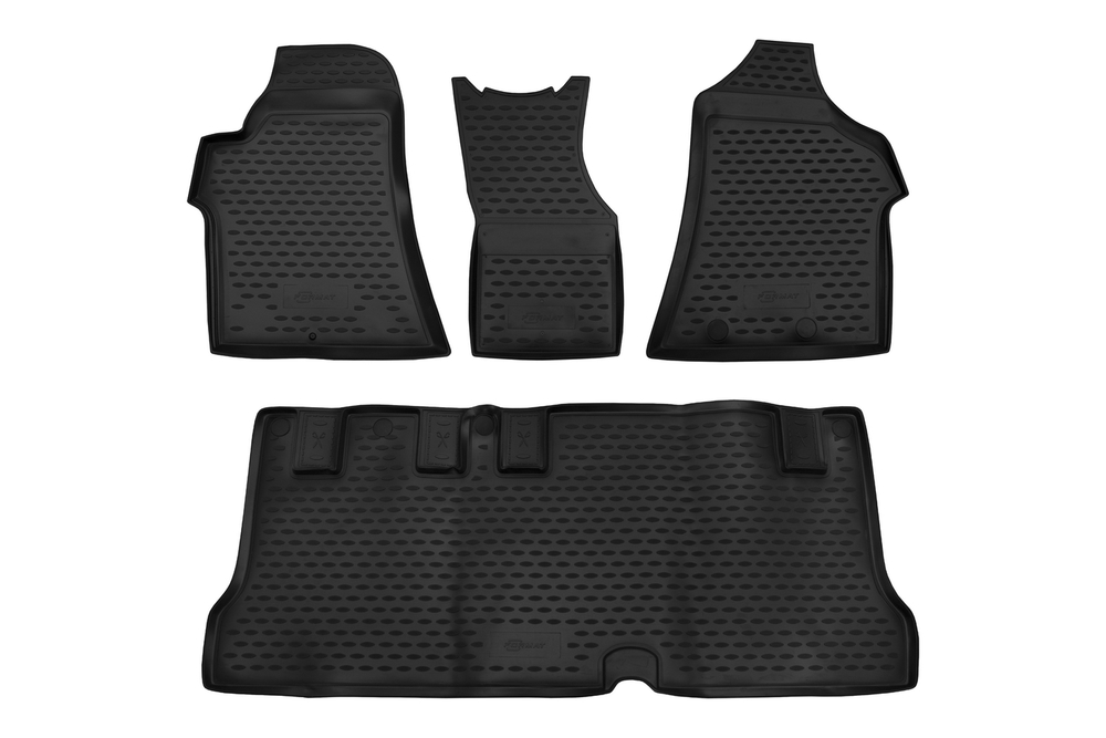 Коврики в салон для HYUNDAI H-1 (II, IIr, IIr2), 2007-2021, 4 шт. (Повышенная устойчивость, повышенная износосто FORMAT.20.26.210K