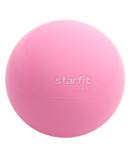 Медбол GB-703, 2 кг, розовый пастель