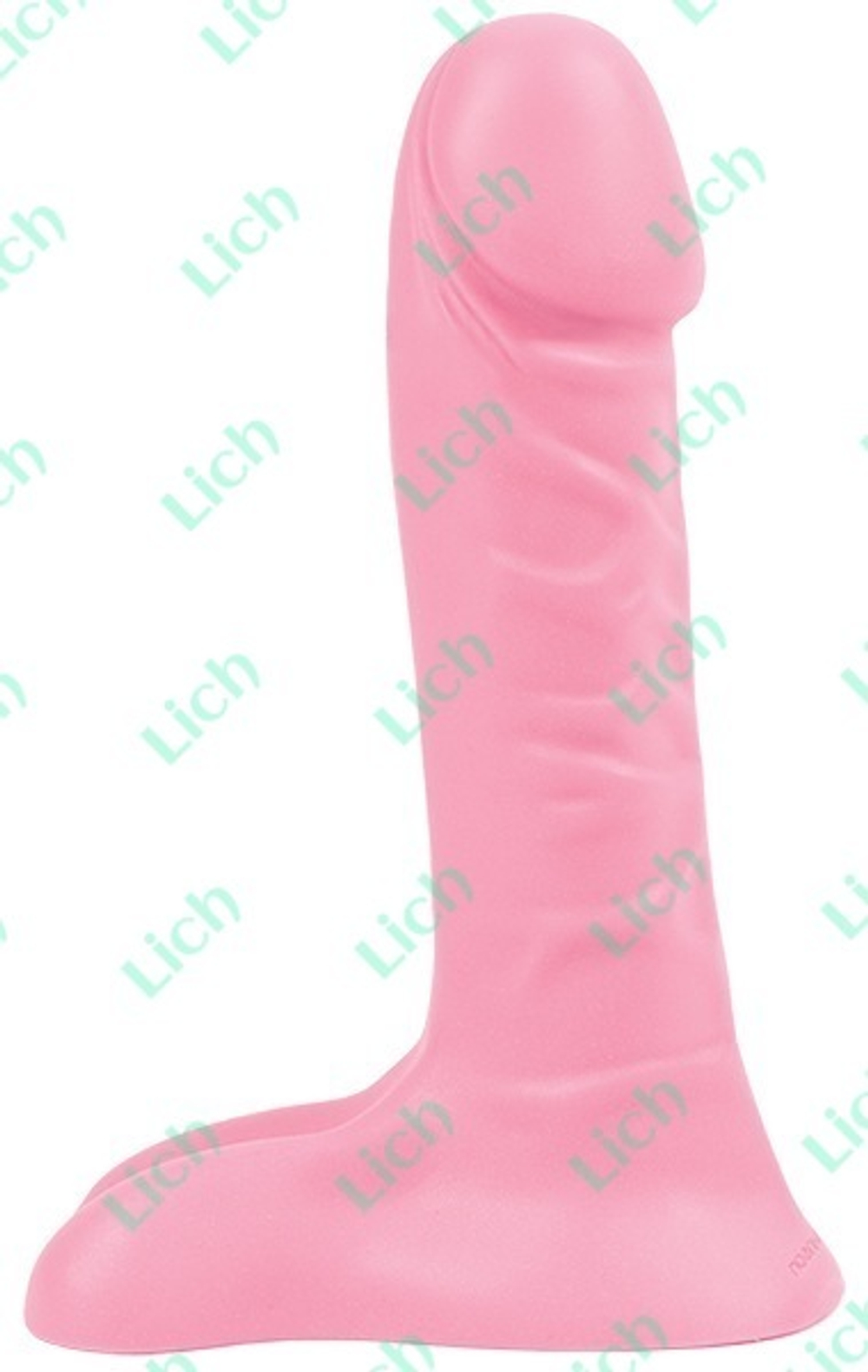 Розовый фаллоимитатор BALLSY мошонкой