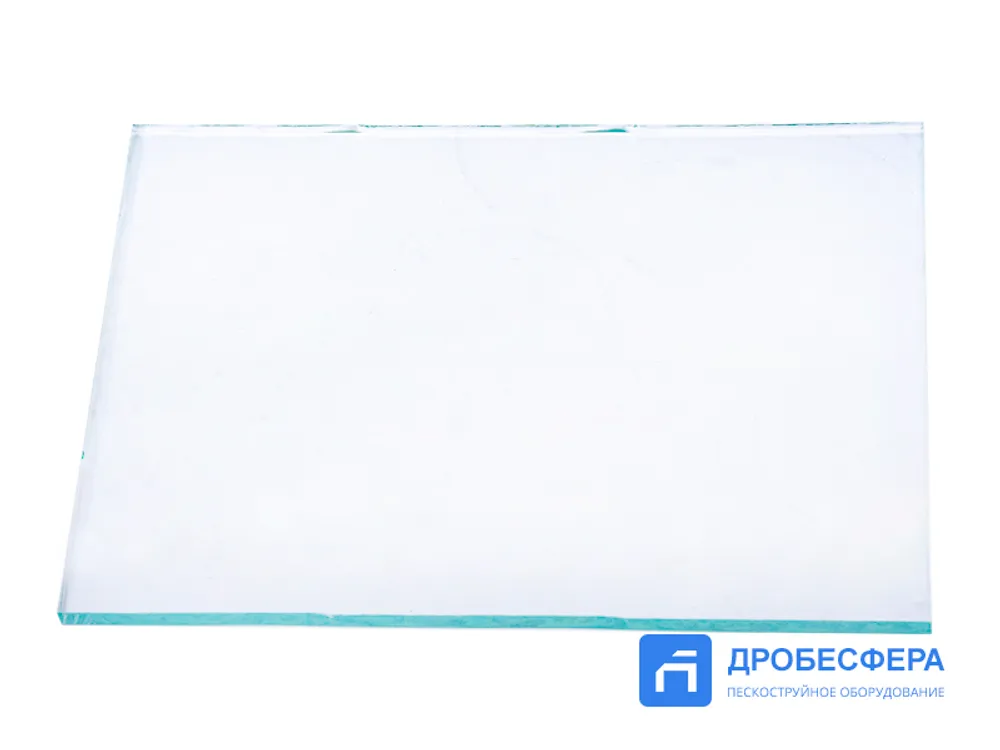 Стекло наружное 160х120х4 мм для шлема пескоструйщика Comfort арт. 10130002