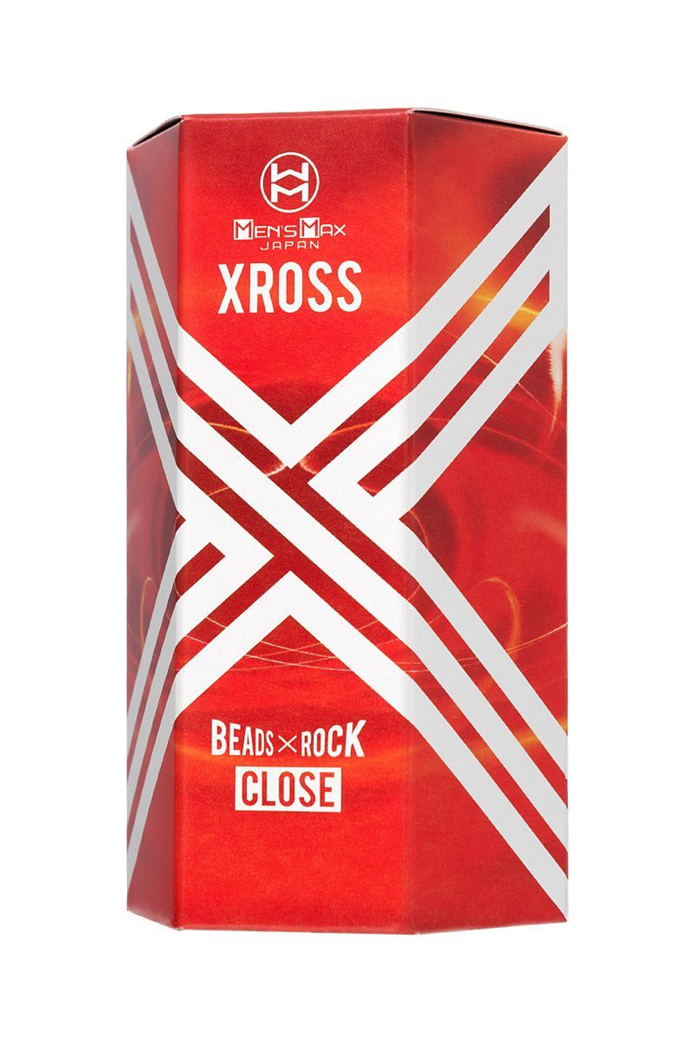 Прозрачный мастурбатор MensMax Xross Beads х Rock Close (Цвет: прозрачный)