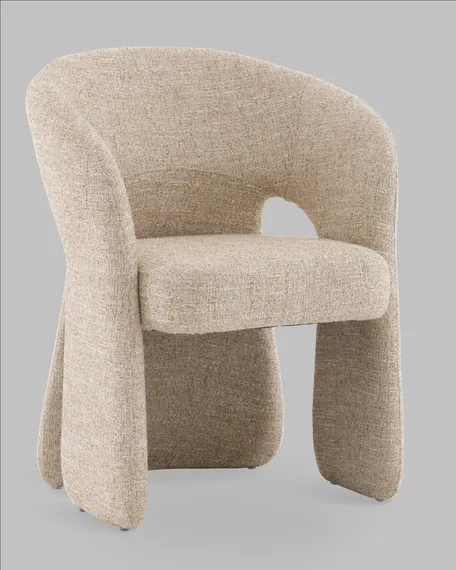 Стул-кресло 1681, кремовое