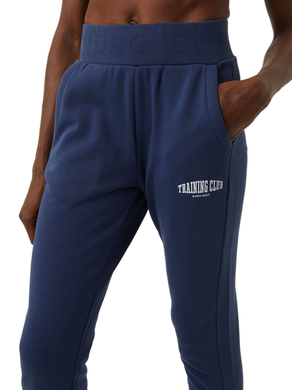 Женские теннисные брюки Bj_rn Borg Sthlm High Waist Sweat Pants - Blue