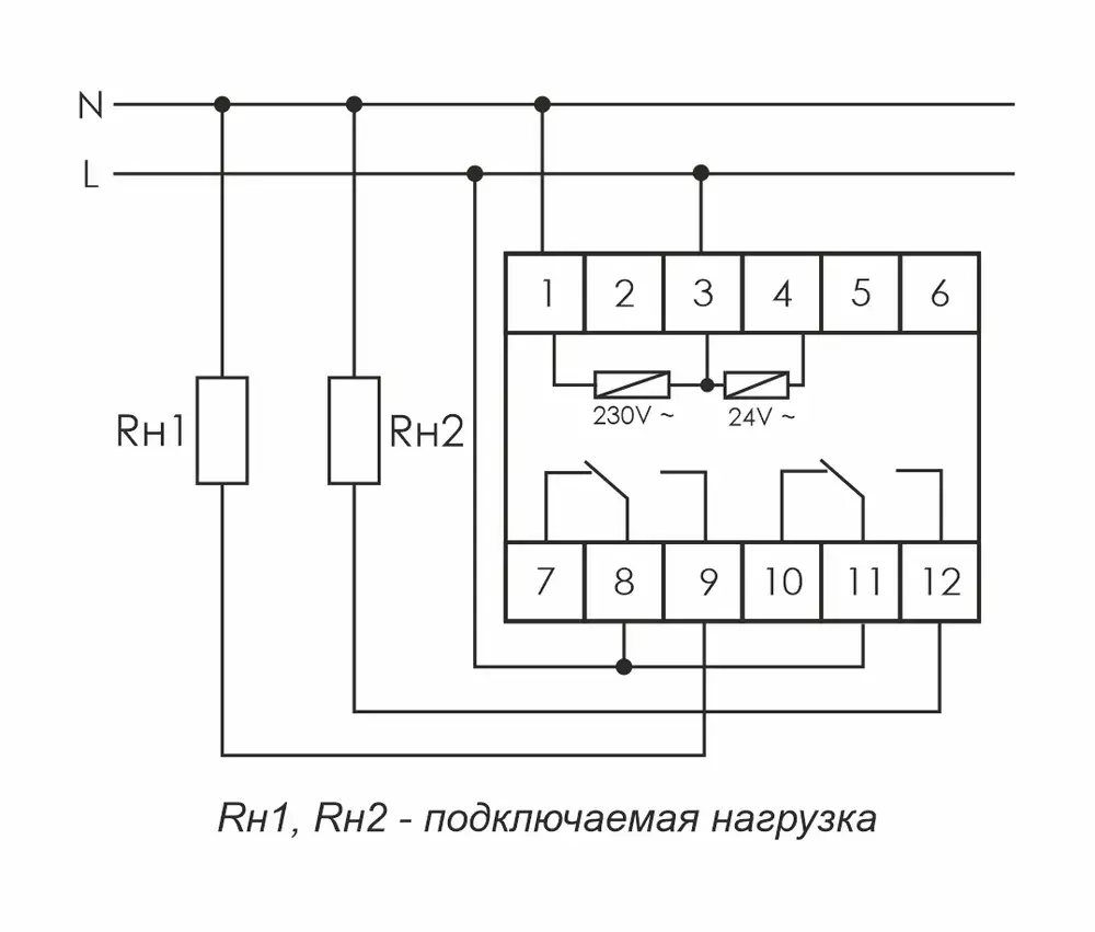 Реле времени PCA-514 2х8А 230В 2 перекл. IP20 задержка выключ.