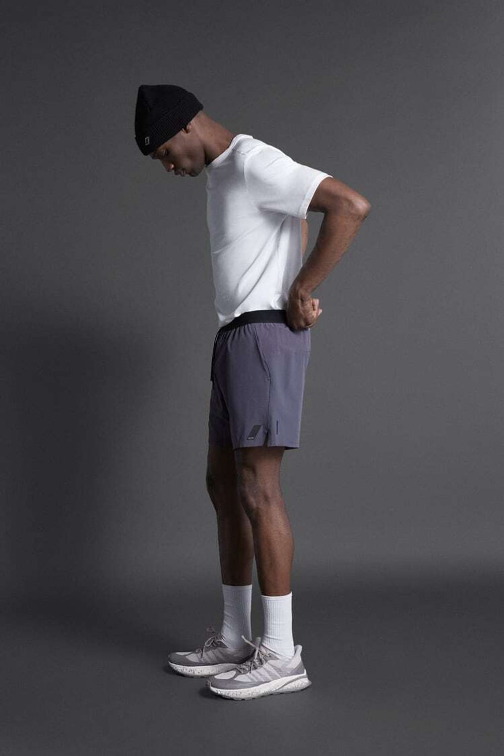 ZARA БАЗОВЫЕ СПОРТИВНЫЕ ШОРТЫ, СЕРО-СИНИЙ