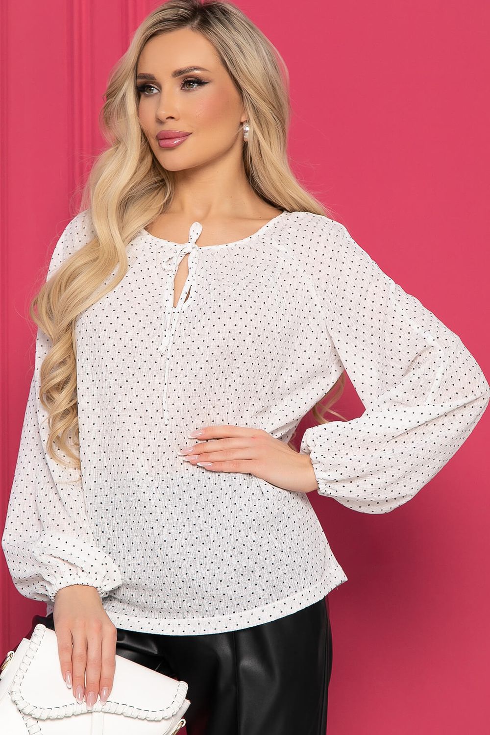 Блуза "Шарм" (молочная) Б8568 LT Collection