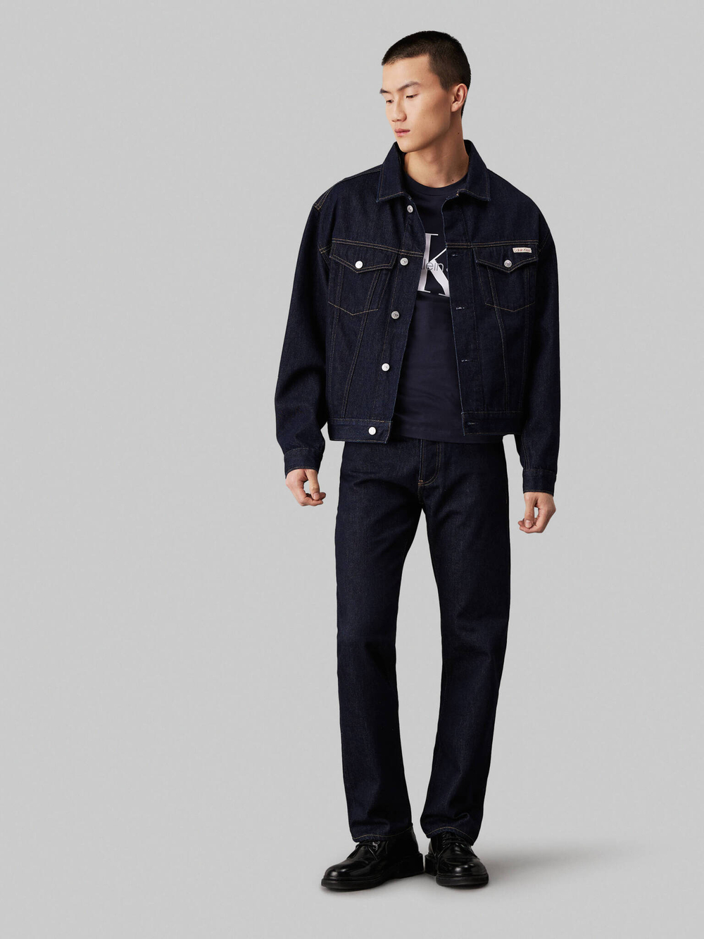 Джинсовая куртка CALVIN KLEIN JEANS - темно-синий(J30J326391)