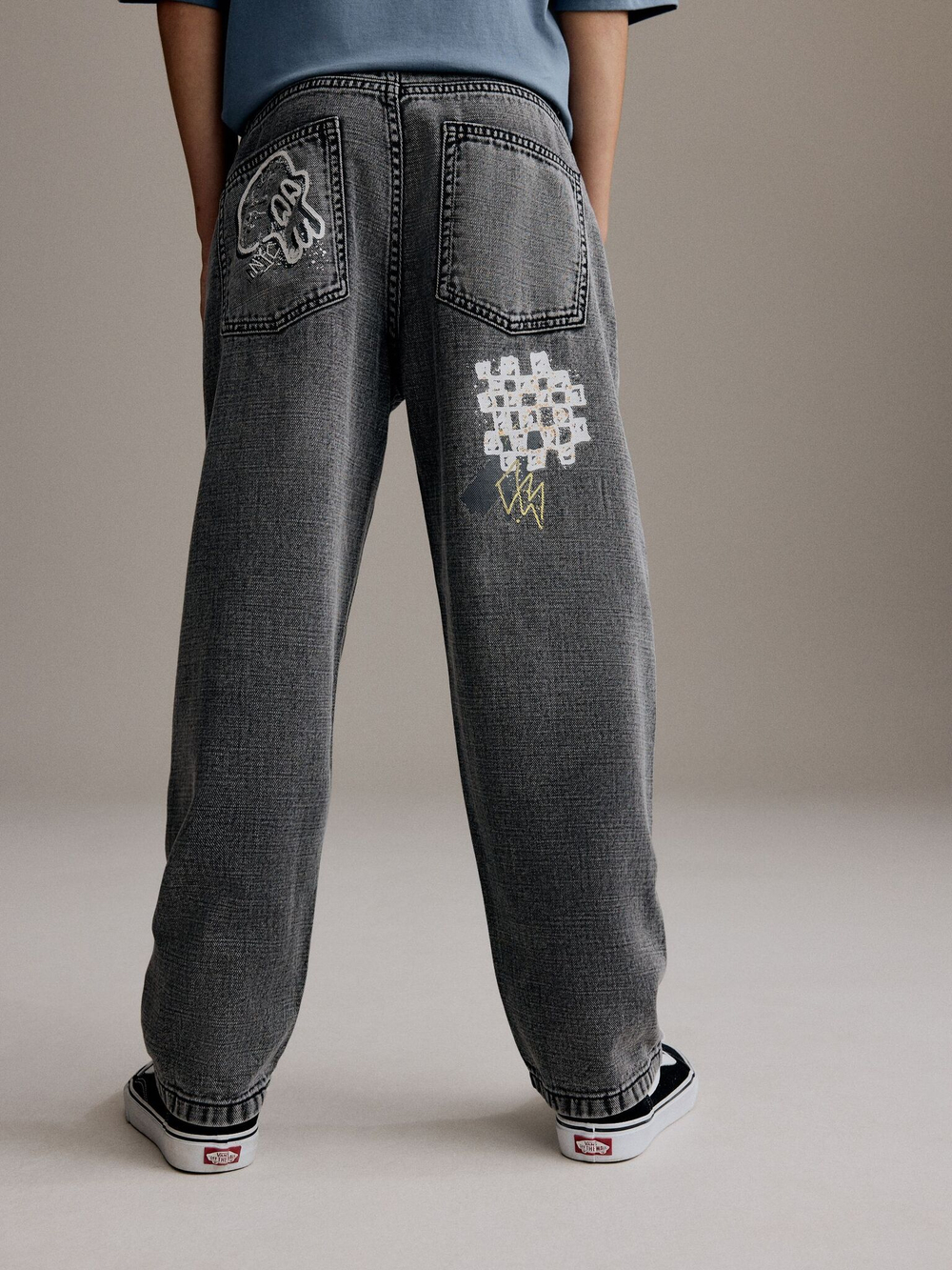 Джинсы для мальчика Next B30-829, Темно-серый