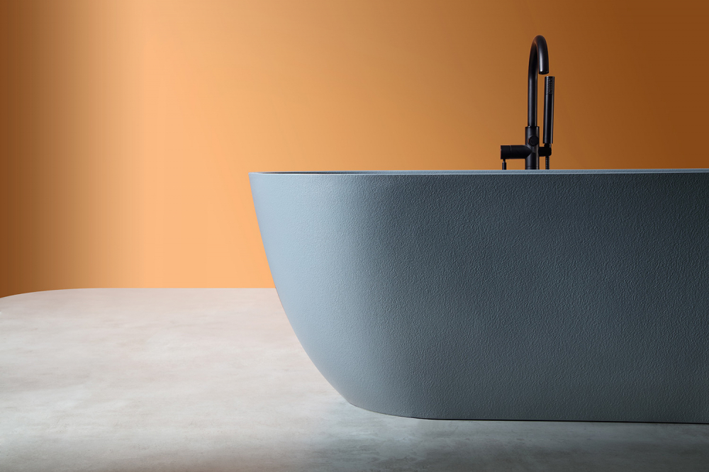 Ванна из искусственого камня ABBER Frankfurt AM9941G серая