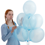 Шар 14" Голубой, Кристал Экстра/ Bubble Blue