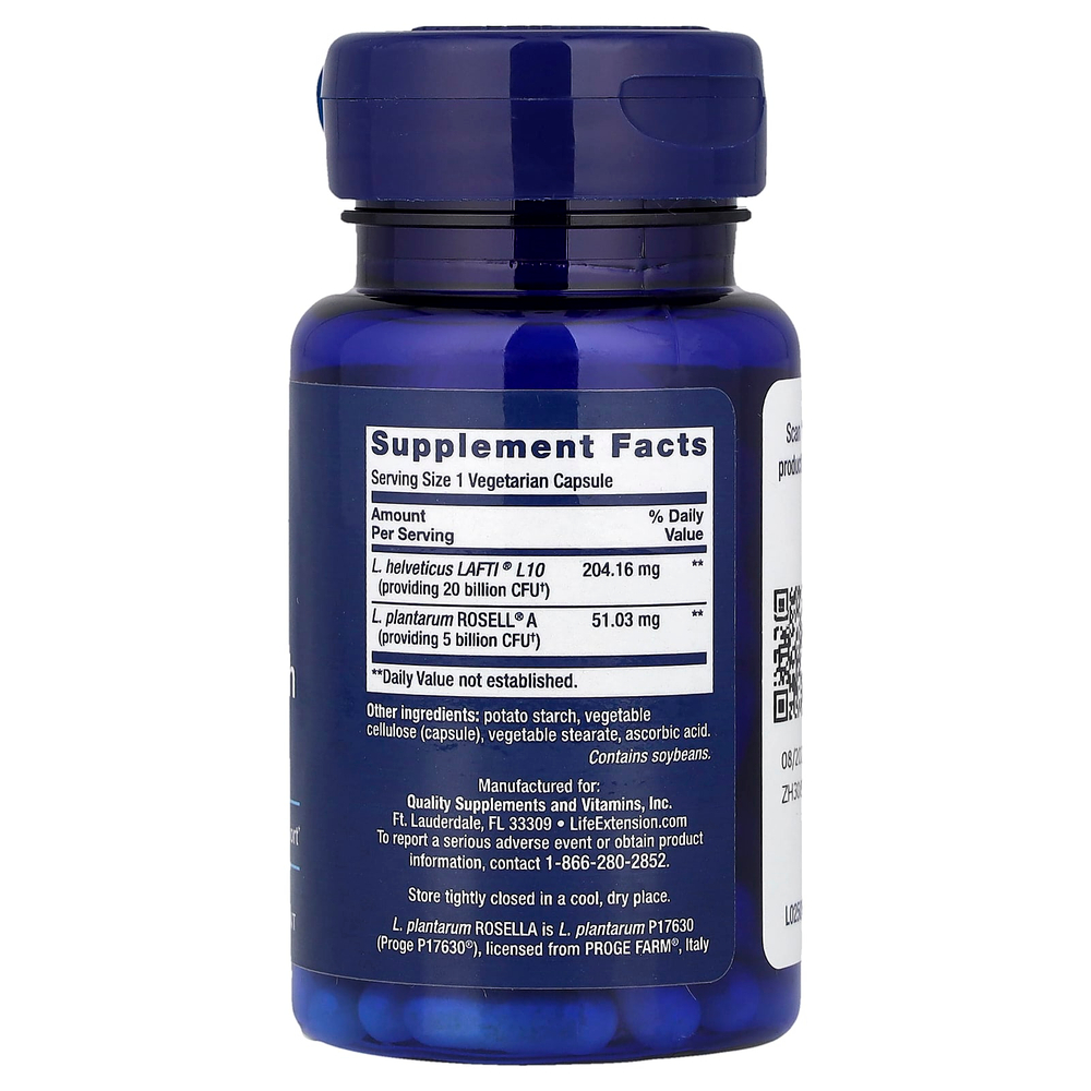 Life Extension, FLORASSIST®, пробиотик, женское здоровье, 30 вегетарианских капсул