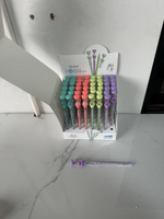 Карандаш ч/г "Часы", сегментный, с игрушкой, 4 цвета микс