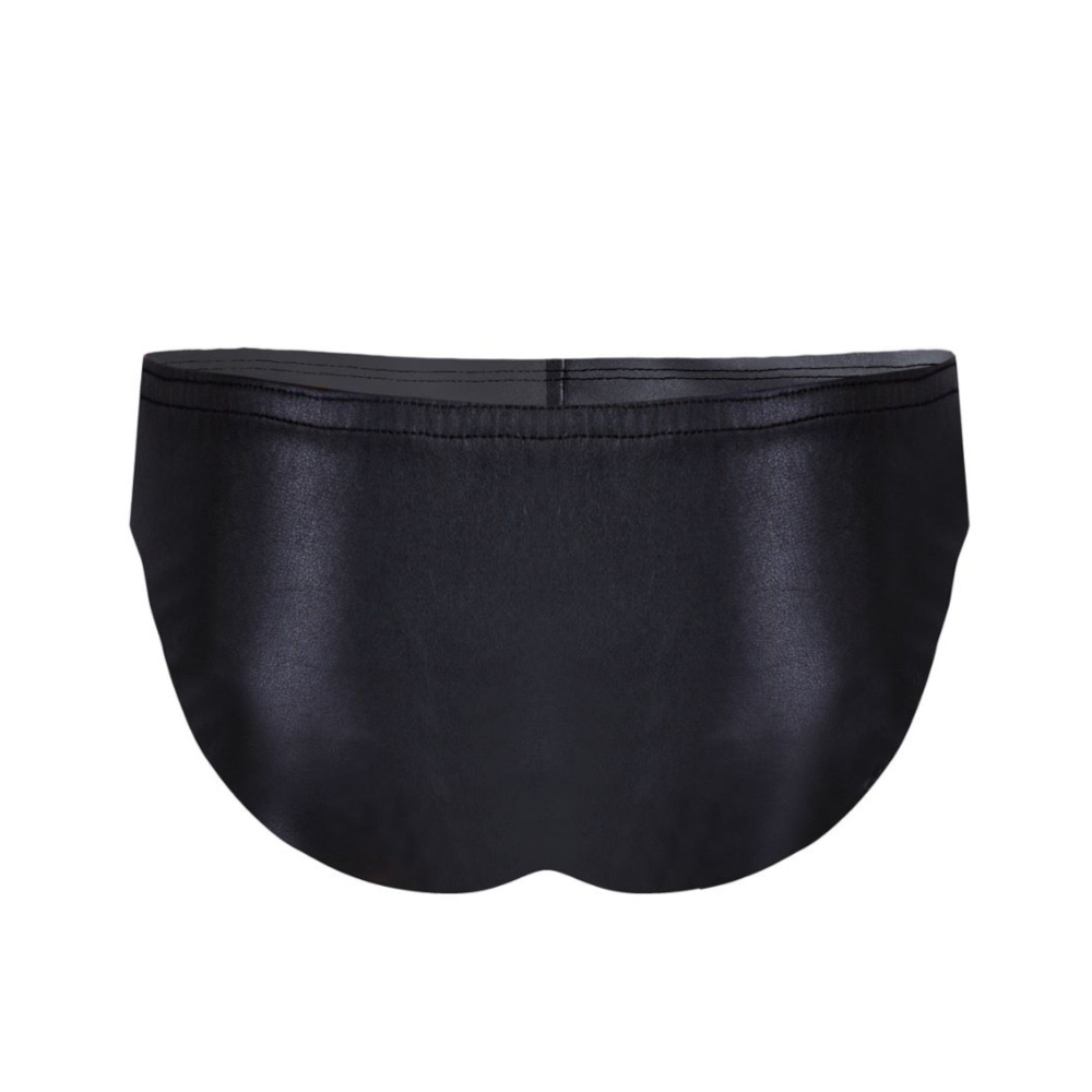 Черные эффектные мужские трусы-слипы (Размер: S) (Цвет: черный)