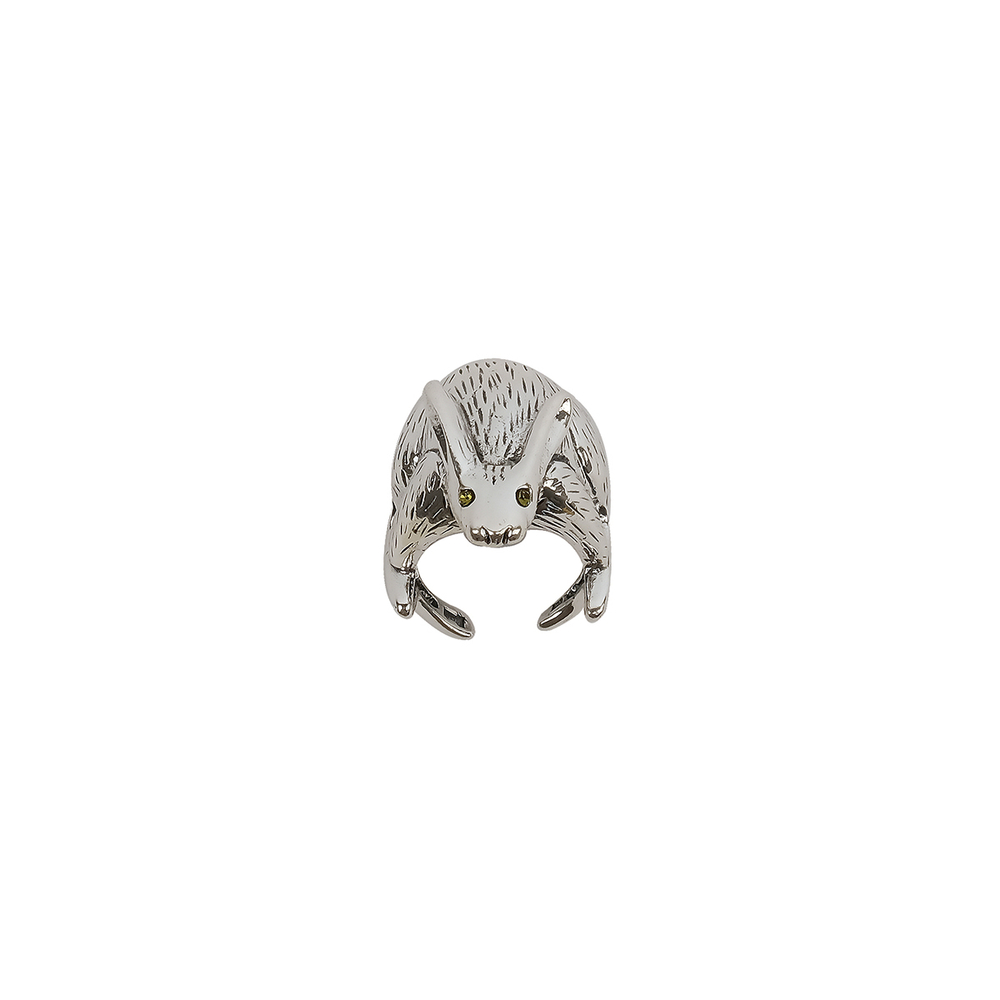 "Кляк" кольцо в серебряном покрытии из коллекции "Вокруг света" от Jenavi