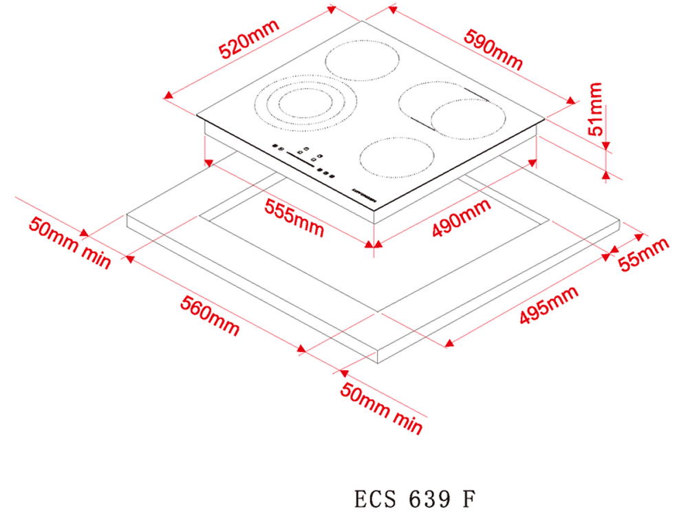 Варочная панель Kuppersberg ECS 639 F электрическая