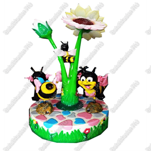 Электрическая Аттракцион карусель детская «Счастливая пчела», 1,8×1,8×1 м