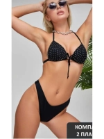 купальник раздельный 3 в 1 с завязками и двумя плавками