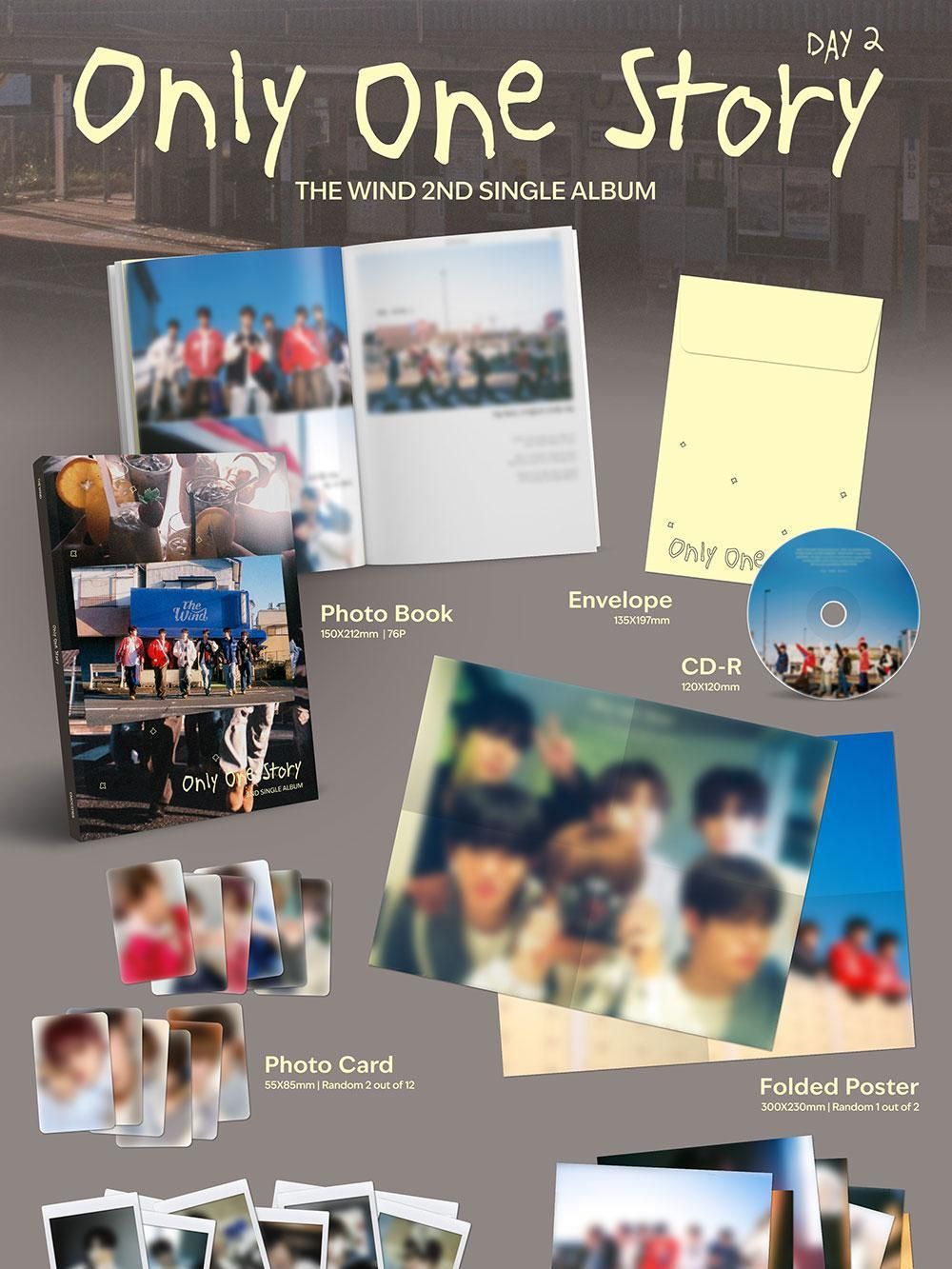Альбом THE WIND - ONLY ONE STORY 2nd Single Album RANDOM Version
