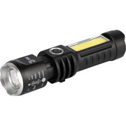 Светодиодный фонарь ЭРА UA-403 универсальный аккумуляторный 5 Вт LED + 3 Вт COB оптический Zoom 4 режима USB type C | Универсальные  фонари