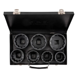 Головки ударные, набор 7пр., 1''(12гр.) JCB JCB-8071-9MPB
