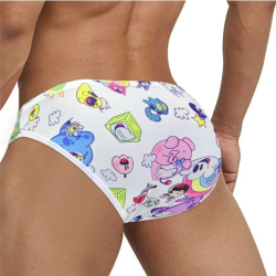 Мужские трусы танга белые PUMP! MP296-1