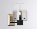 LH57045 BK/DBS/SM черный/темная латунь/дымчатый E14 max 40W 195*110*185