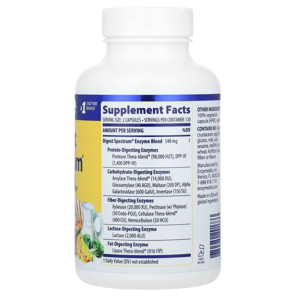 Enzymedica, Digest Spectrum®, 240 капсул