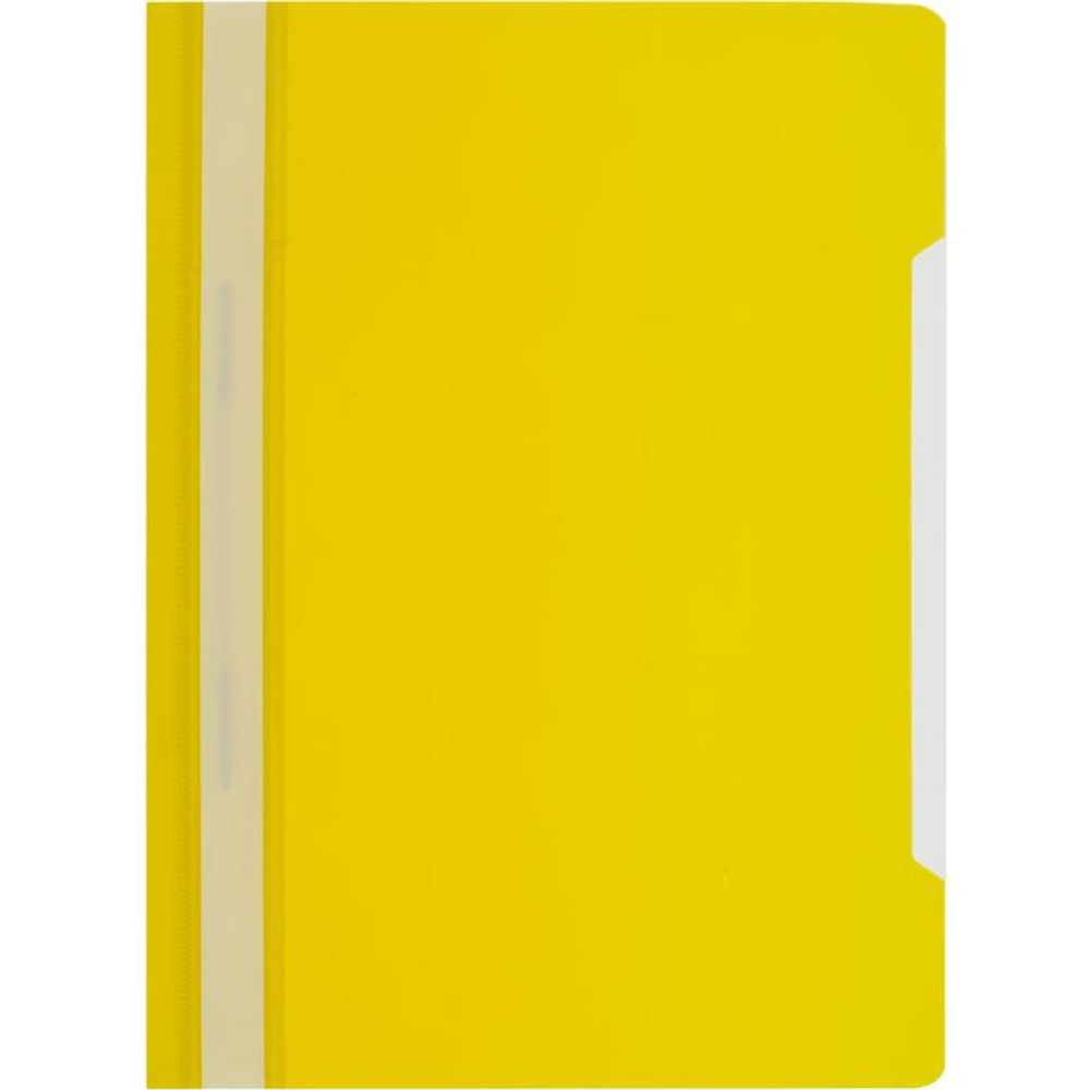 Папка-скоросшиватель пластик. Attache Economy, А4, 120мкм, желтая с прозр. верхом