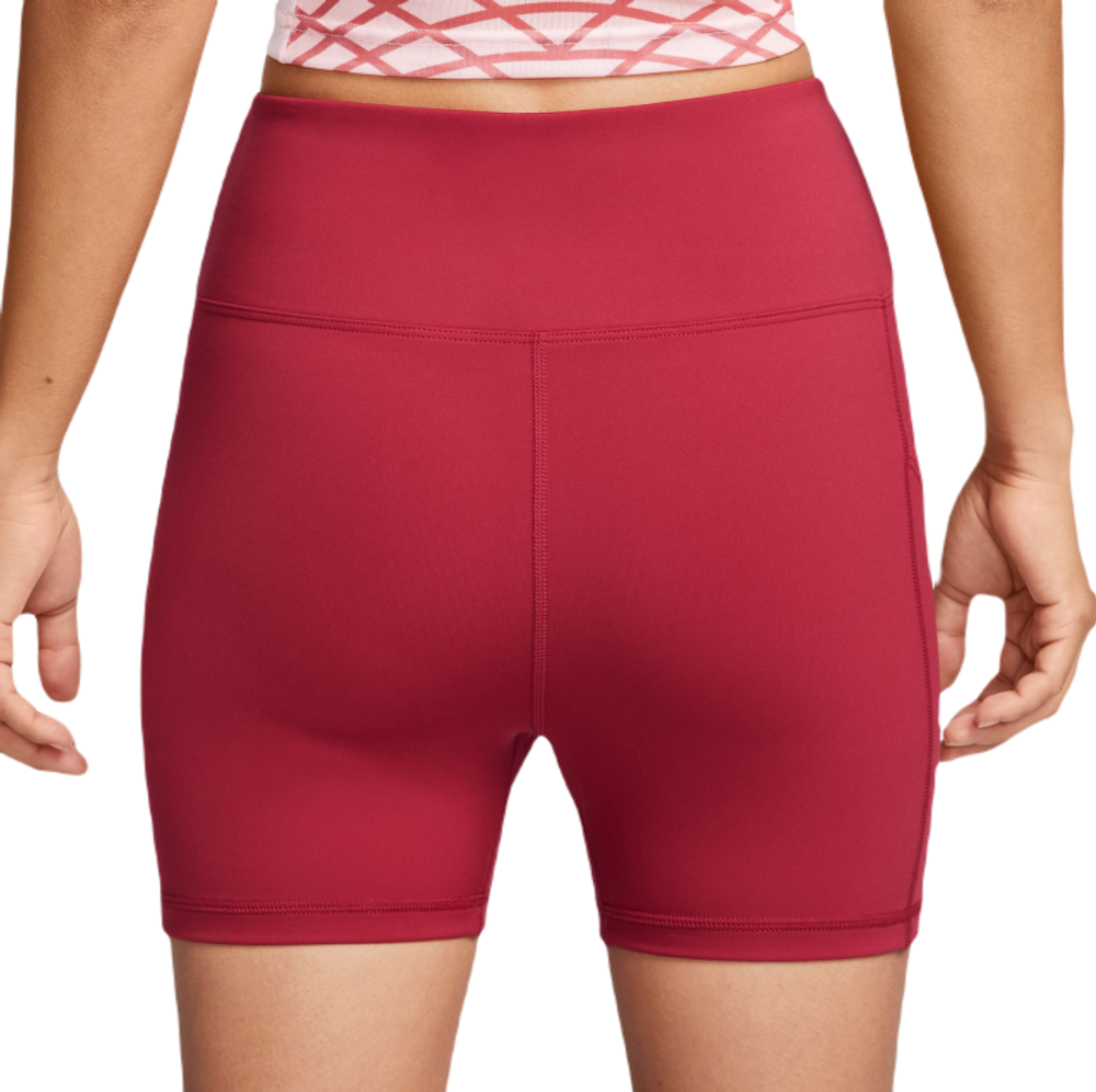 Женские теннисные шорты Nike Dri-Fit Club 4" Short - noble red/white
