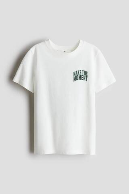 H&M Футболка с принтом, белый