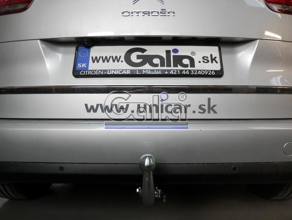 Фаркоп оцинкованный Galia C068C для Citroen C4 Picasso, C4 Grand Picasso 2013-, Peugeot 308 хетчбек, универсал 2013-(паспорт и сертификат в комплекте)(без электрики)
