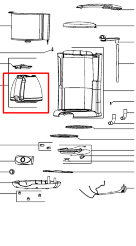 Колба для кофеварки Moulinex (Мулинекс) - SS-201751