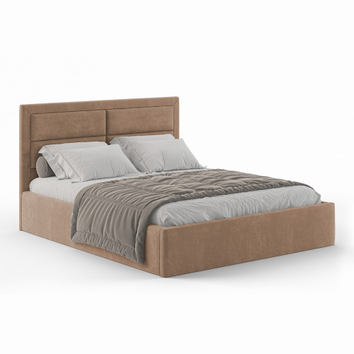 Кровать "Меган" 160*200 (основание + под.механизм) Велюр Velutto 18